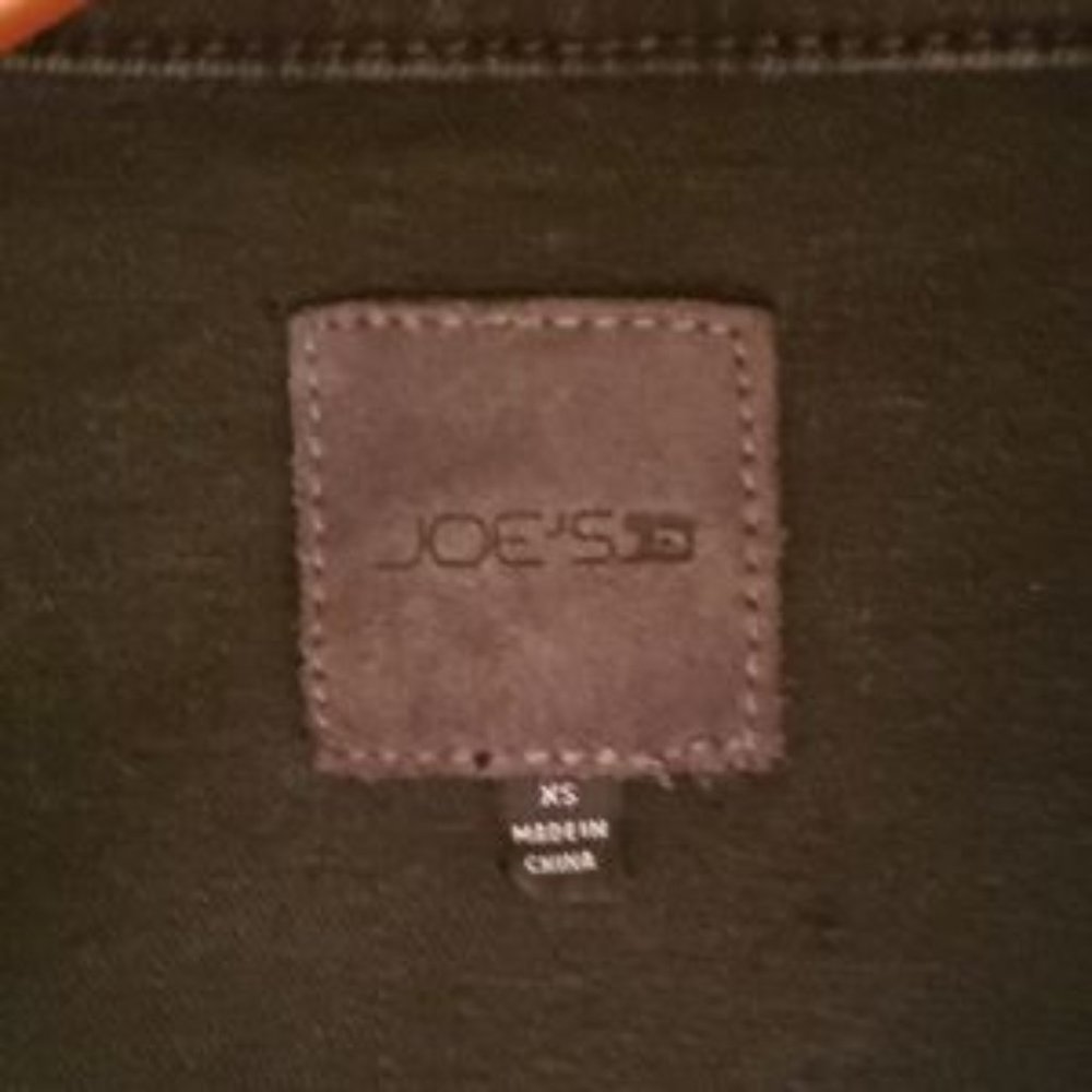 Joe's Jean's Distressed Black Jean Jacket - Picture 3 of 6